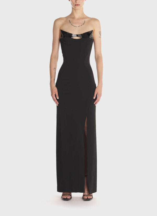 SIGNATURE STRUCTURED STRAPLESS GOWN
