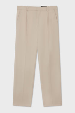 CLASSIC TROUSERS WITH PLEAT FINE WOOL BEIGE