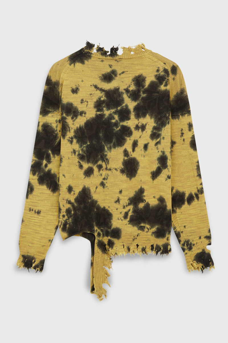 DESTROY PULLOVER KNIT YELLOW
