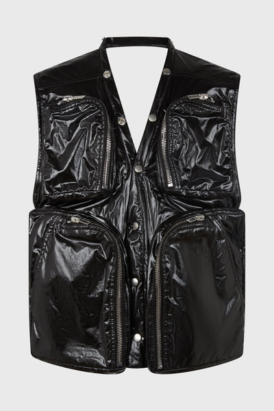 RICK OWENS - CARGO VEST BLACK – LABSTORE LONDON