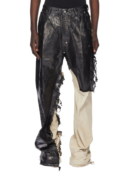 RICK OWENS - JORIS TROUSERS BLACK/NATURAL – LABSTORE LONDON RICK OWENS - JORIS TROUSERS BLACK/NATURAL – LABSTORE LONDON
