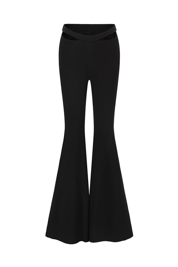 DECONSTRUCTED FITTED FLARED TROUSERS