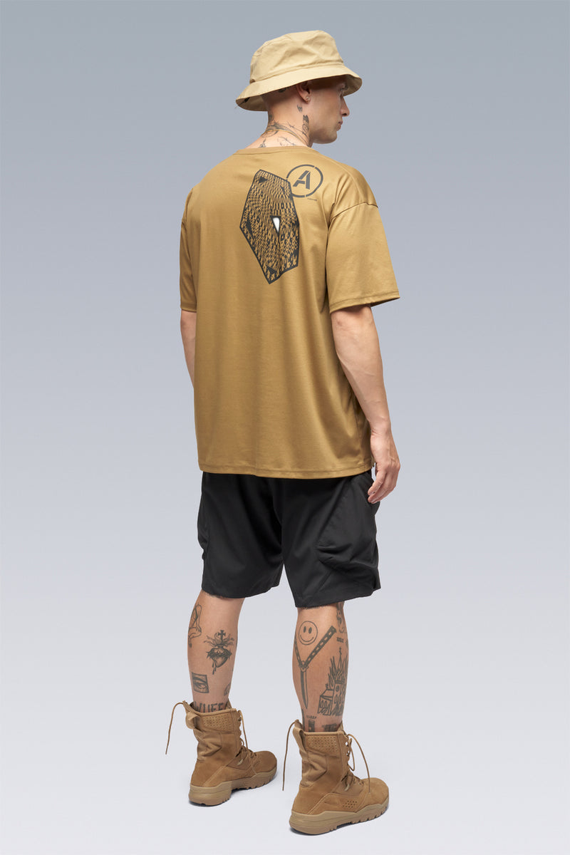 S24-PR-B 100% Cotton Mercerized Short Sleeve T-shirt - Coyote