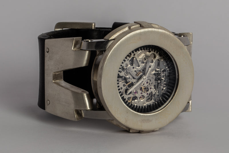 Case, Silver Skeleton, Hyperstrap-V Buckle Watch
