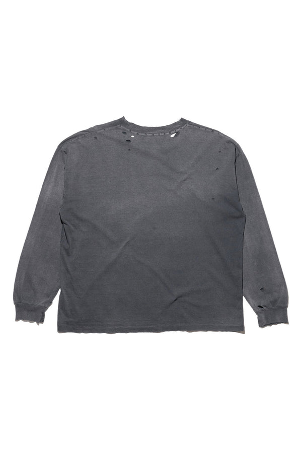 CLASSIC LOGO LS T-SHIRT WASHED BLACK