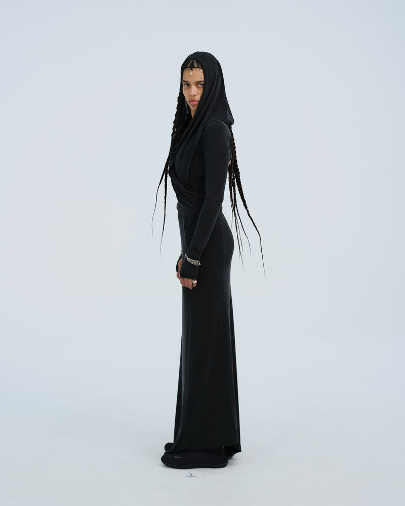 HOODED LONG DRESS