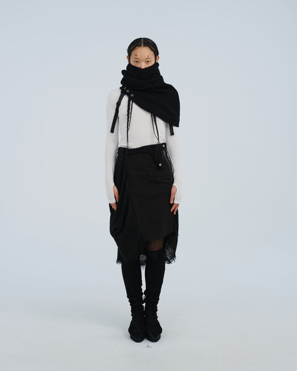 WOOL SNOOD BLACK