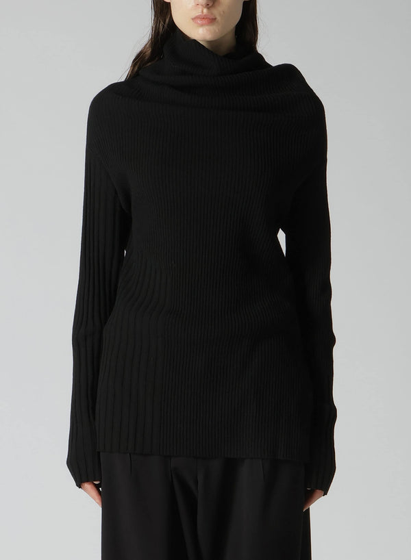 SIDE B DRAPED NECK PULLOVER