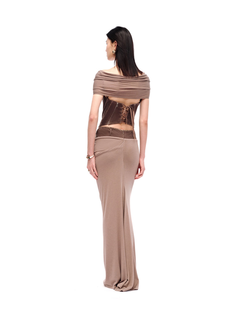 DECONSTRUCTED BUSTIER TOP