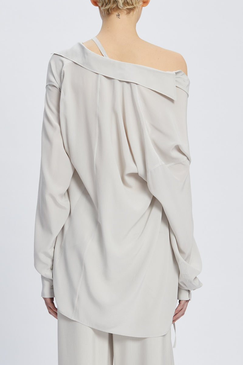 DARIA DROP SHOULDER SHIRT PEARL