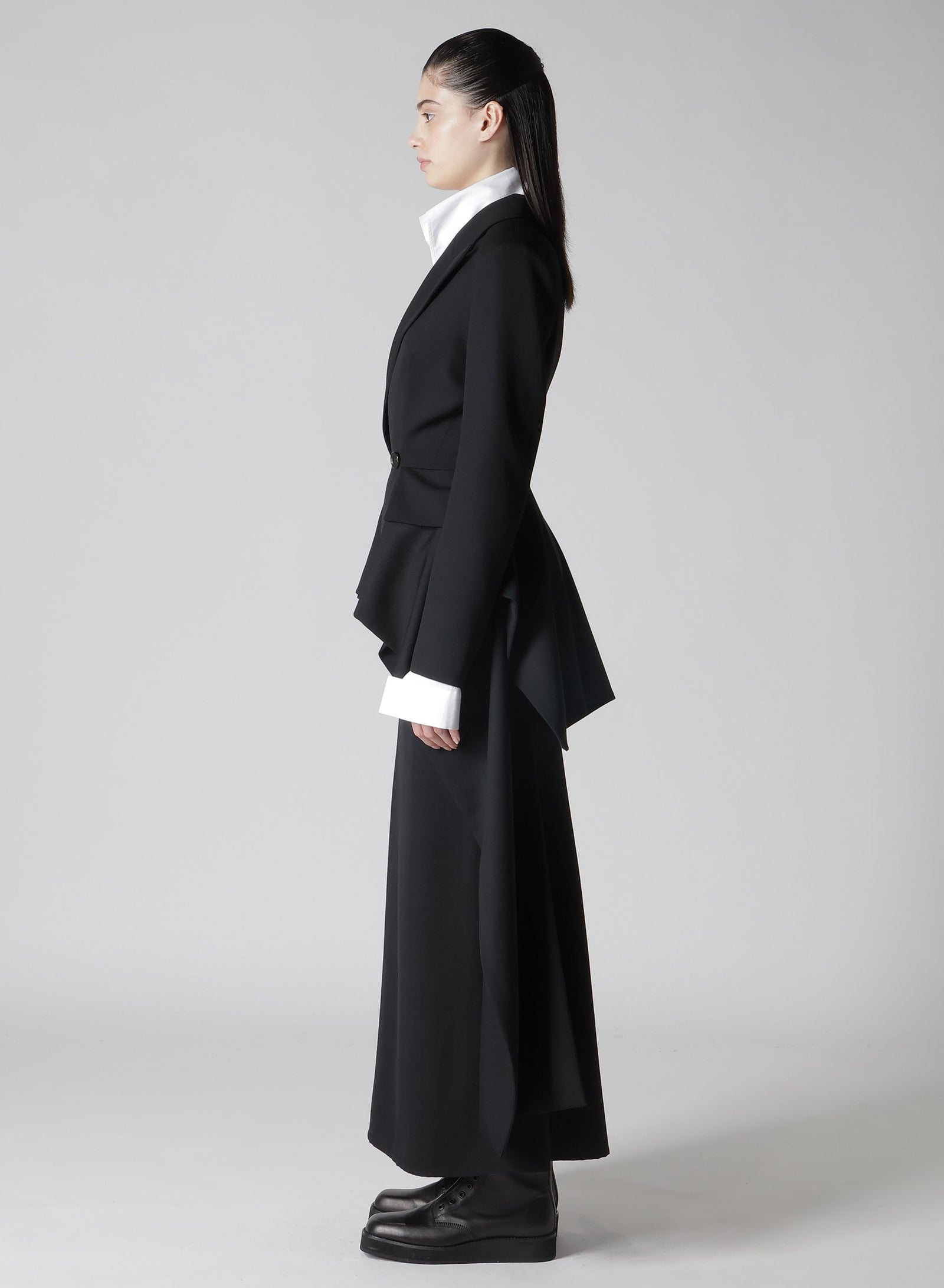 ジャケット・アウター Yohji Yamamoto 2018-19AW DRAPE DRESS Gabardine Drape S Sleeveless Dress by Yohji Yamamoto- La