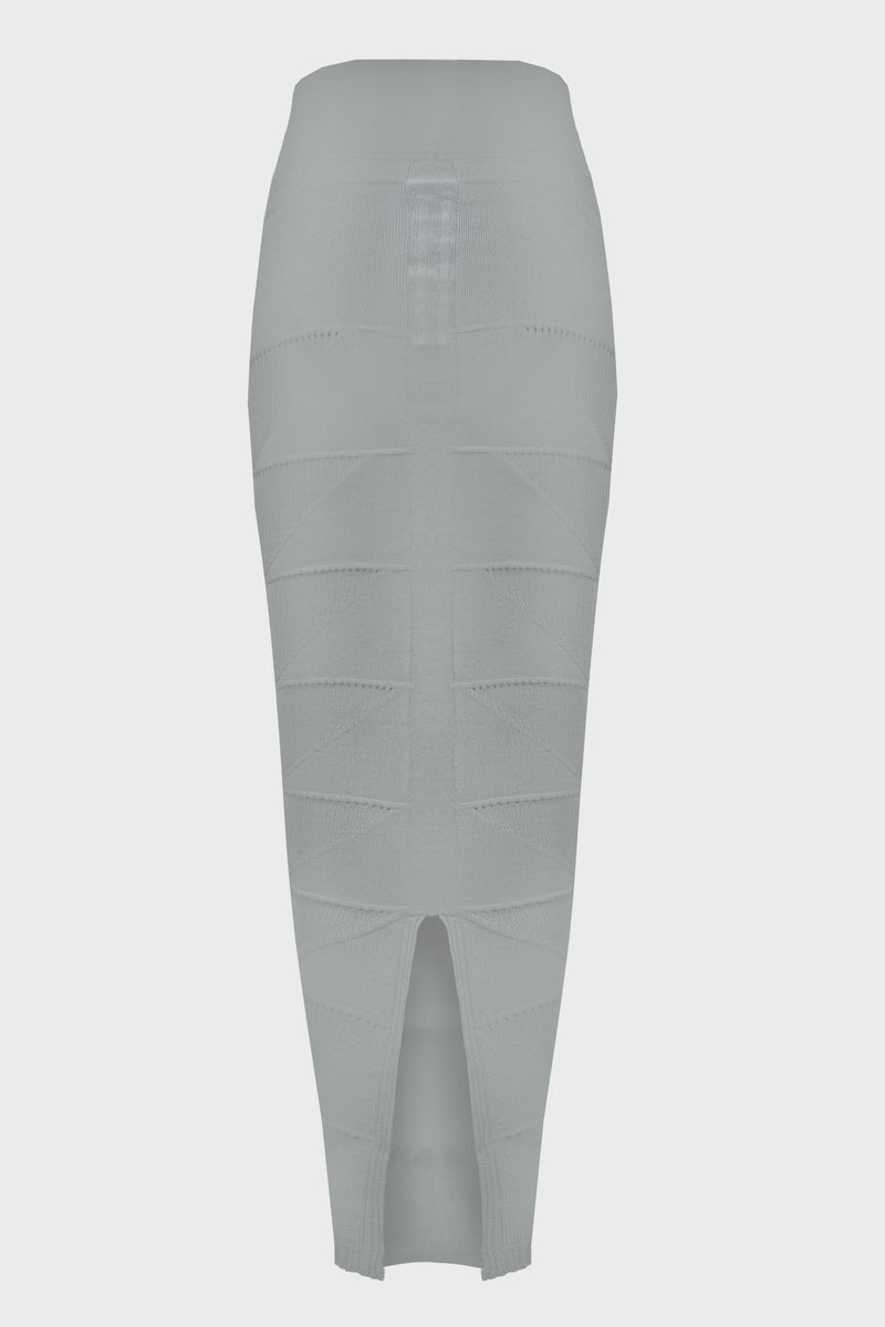 CALF SKIRT MOTIVO WASHED INDIGO