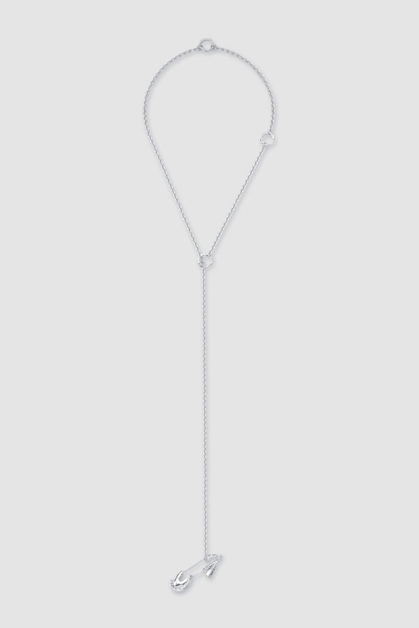 Achilles safety Pin Necklace