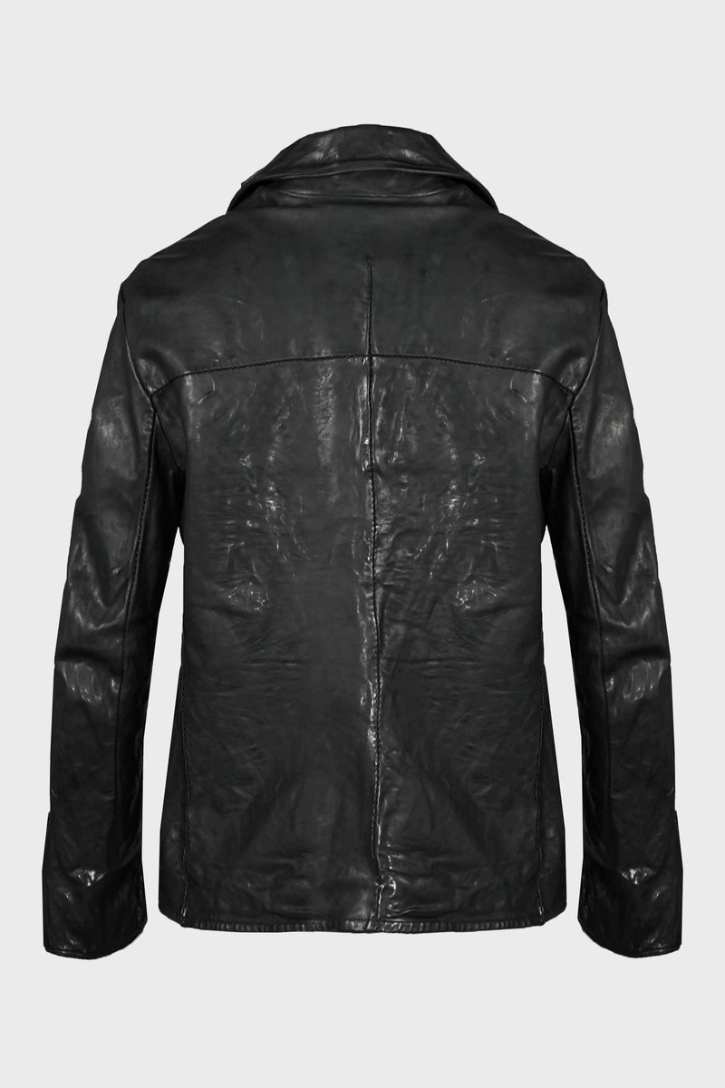 SHIRT COLLAR ZIP BLOUSON BLACK