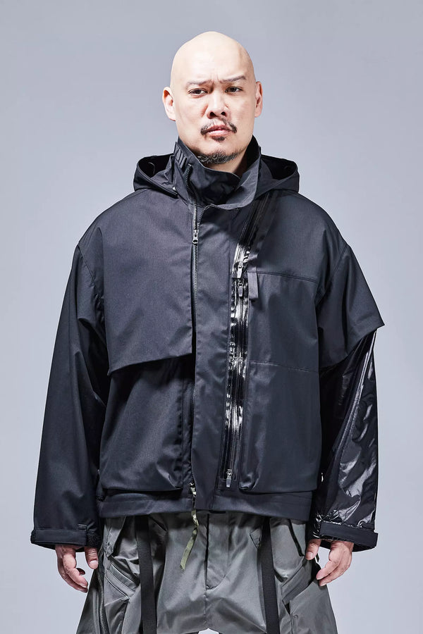 J115K-E Encapsulated Nylon Interops Jacket - Black