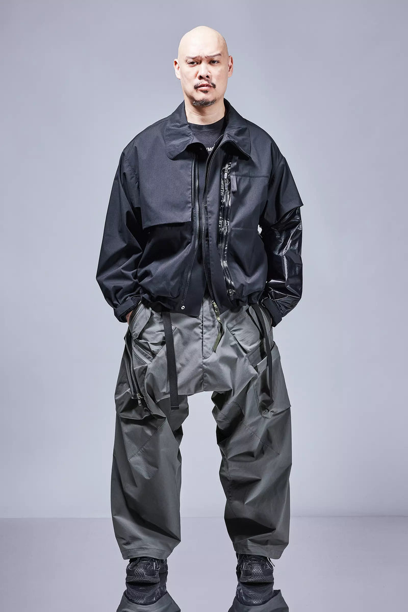 J115K-E Encapsulated Nylon Interops Jacket - Black