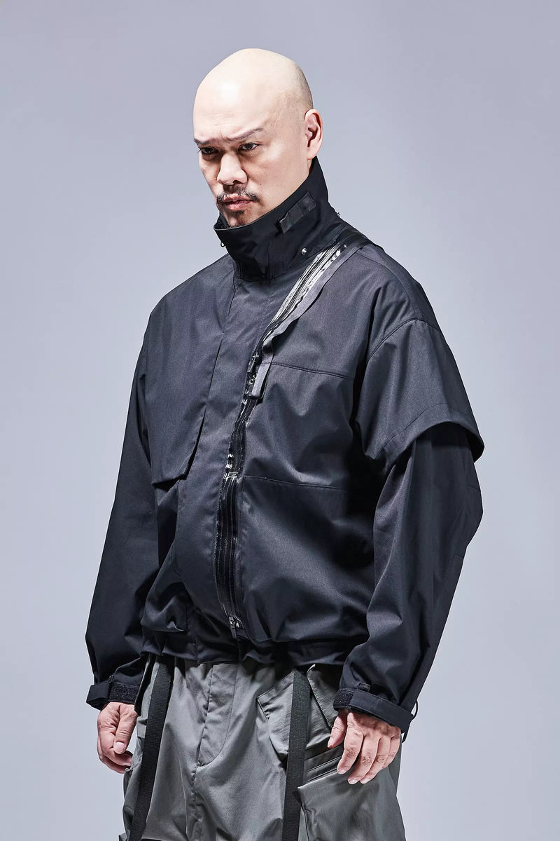 J115K-E Encapsulated Nylon Interops Jacket - Black