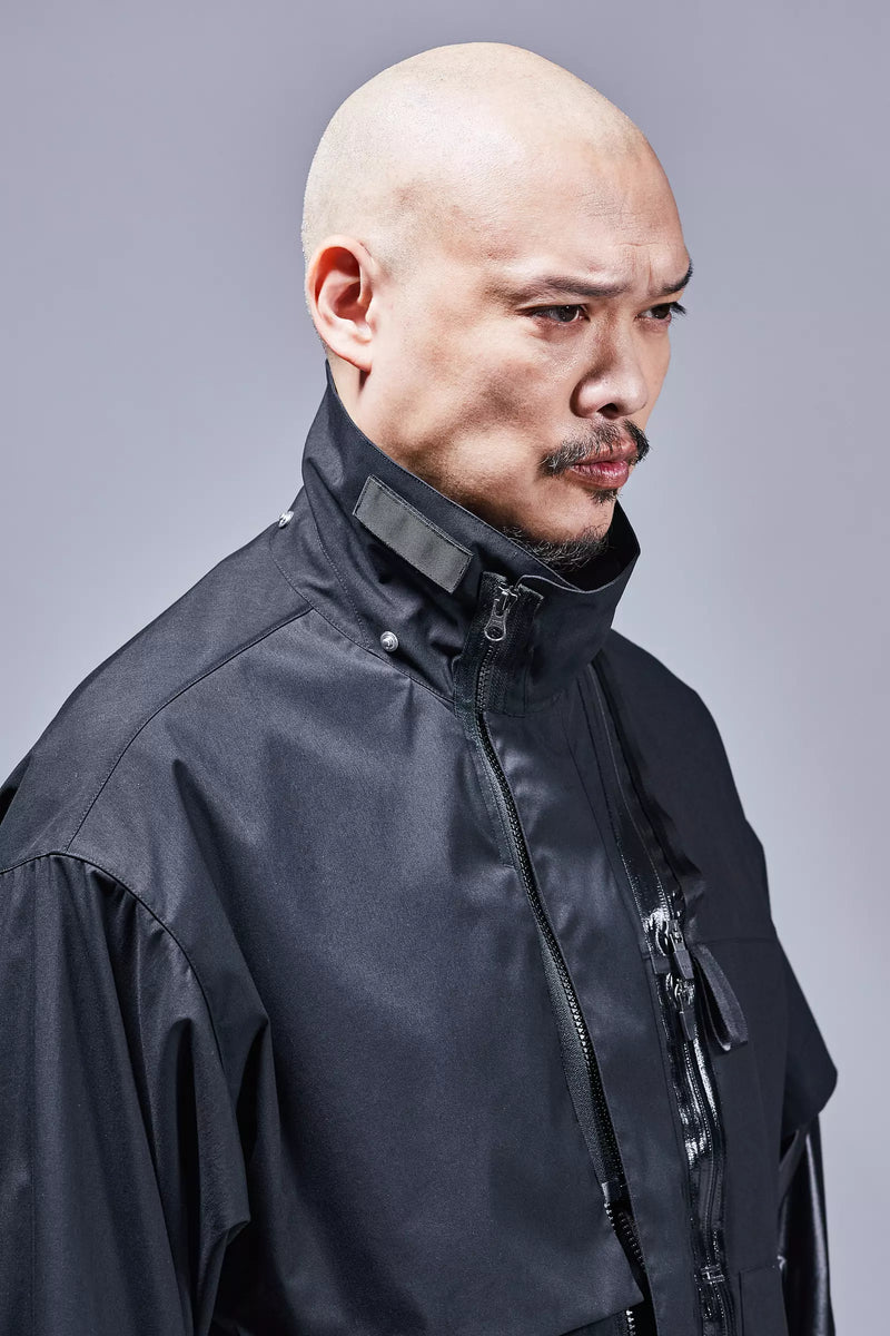 J115K-E Encapsulated Nylon Interops Jacket - Black