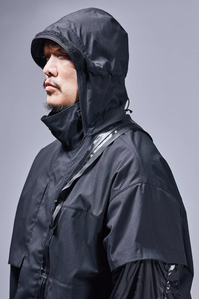 J115K-E Encapsulated Nylon Interops Jacket - Black