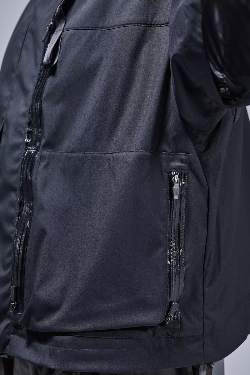 J115K-E Encapsulated Nylon Interops Jacket - Black