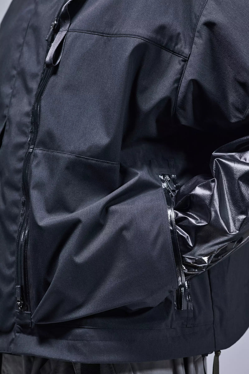 J115K-E Encapsulated Nylon Interops Jacket - Black