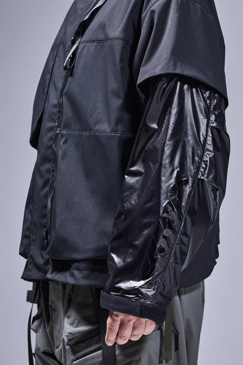 J115K-E Encapsulated Nylon Interops Jacket - Black