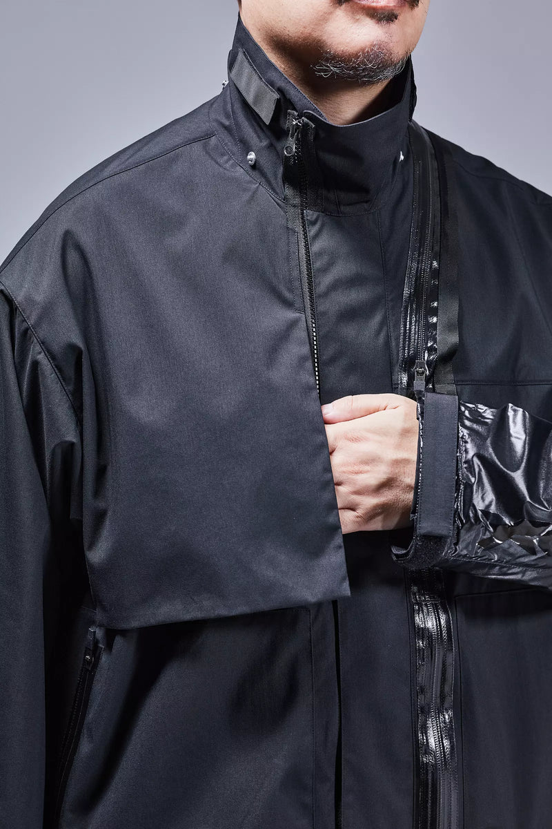 J115K-E Encapsulated Nylon Interops Jacket - Black