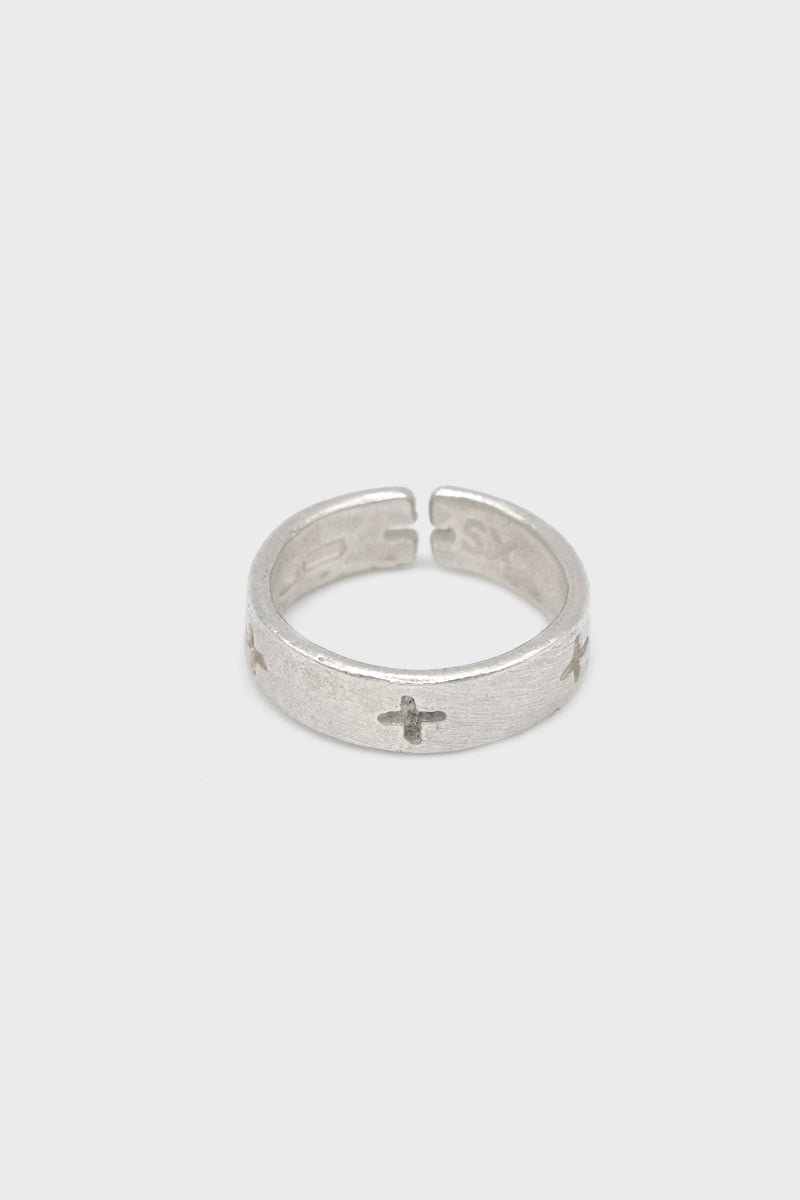 MULTIPLE CROSS CARVED RING