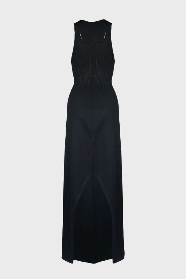 SCAR PLEATS LONG DRESS