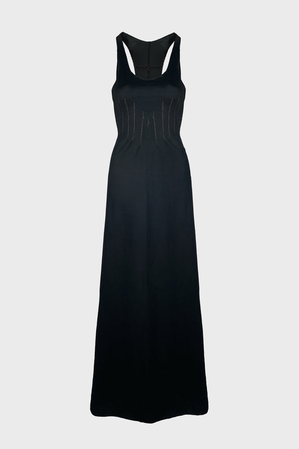 SCAR PLEATS LONG DRESS
