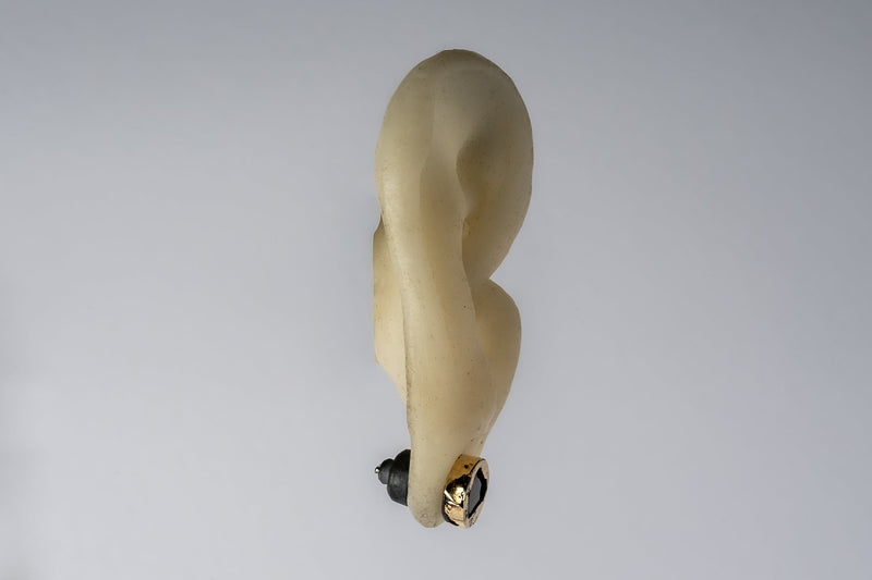 Stud Earring (Fuse, 0.4 CT, Diamond Slab, KA18K+DIA)