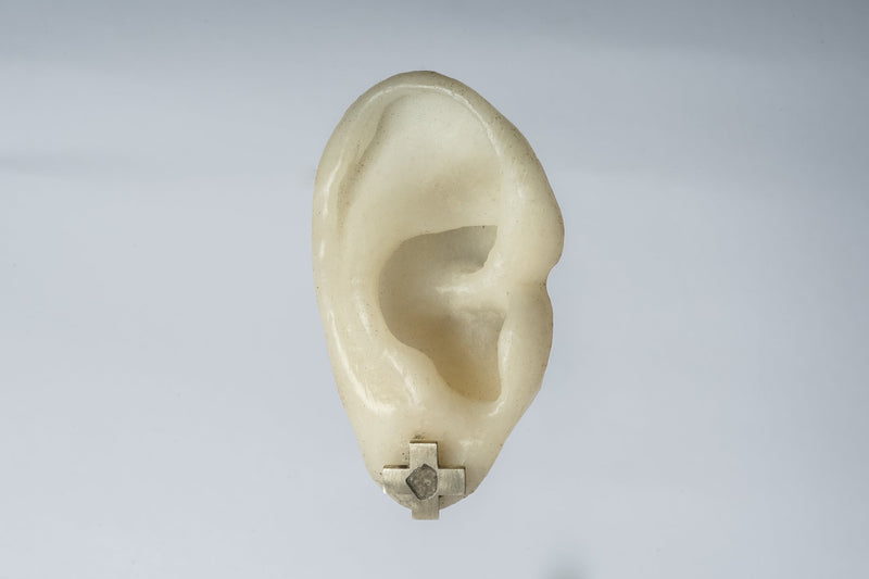 Plus Earring (0.2 CT, Diamond Slab,12mm, MA+DIA)