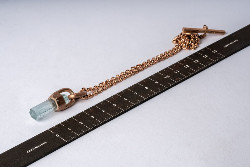 Talisman Necklace (50cm, Brace-Held, Aquamarine, AMA+AQU)