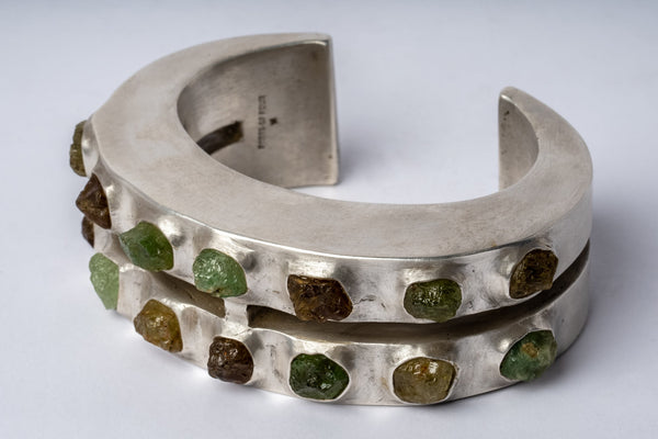Parts of Four Crescent Crevice bracelet - Silver
