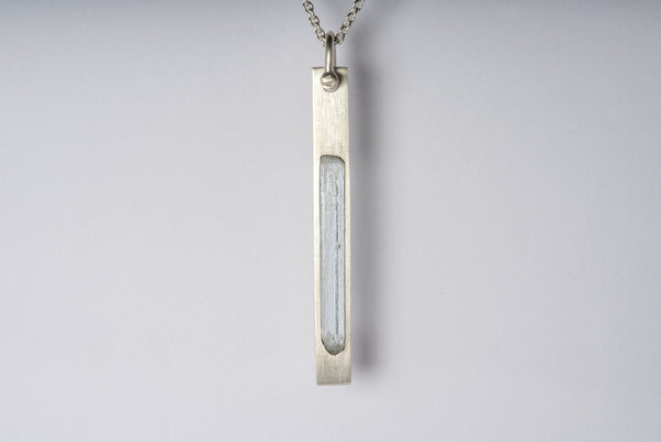 Plate Necklace (U-Bolt Var., Adaptation, Aquamarine, MA+AQU)