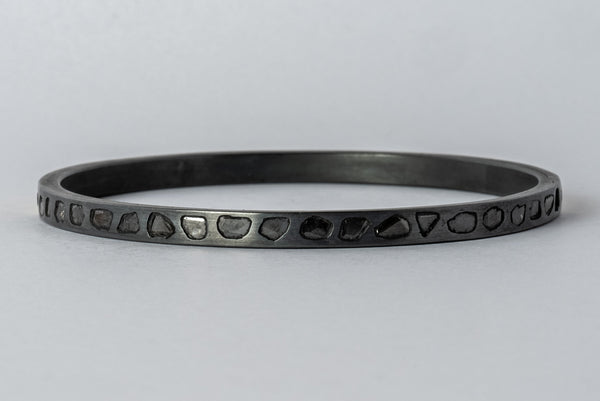 Sistema Bangle (Half Fuse, Half Mega Pavé, 4mm, KA18K+DIA)