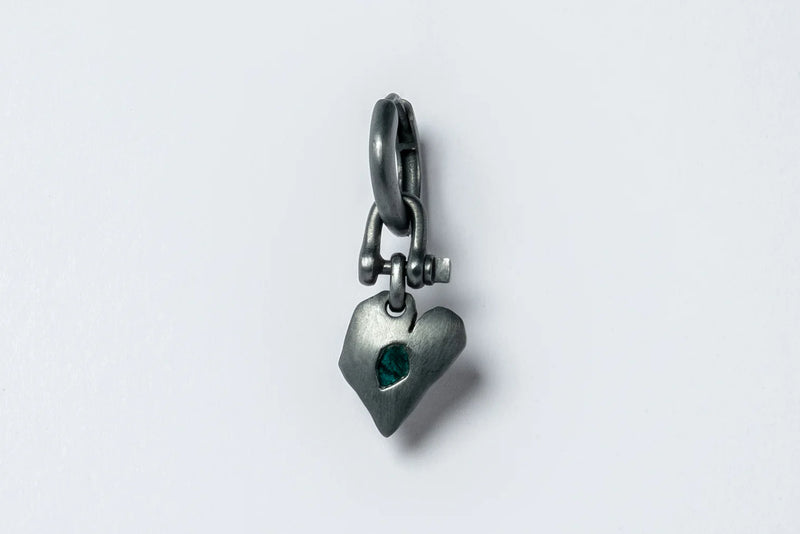 Jazz's Solid Heart Earring (Extra Small, 0.1 CT, Blue Diamond Slabs, KA+BDIA)