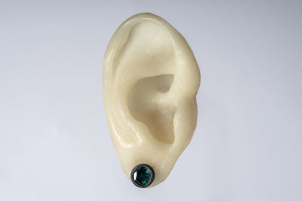 Stud Earring (0.2 CT, Blue Diamond Slab, KA+BDIA)