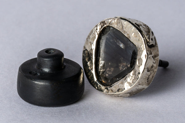 Stud Earring (Fuse, 0.6 CT, Diamond Slab, KA10KW+DIA)