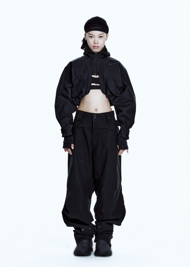 BIKER PANTS W/ DETACHABLE BAG