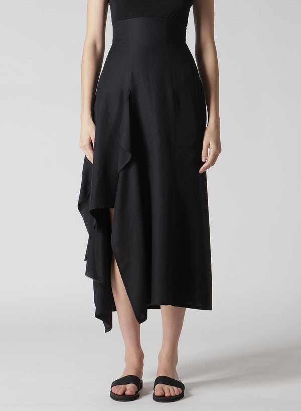 R DRAPED HIGH WAIST SKIRT