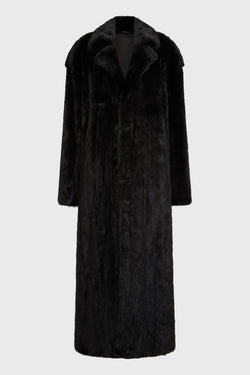 COMMANDER COAT BLACK MINK