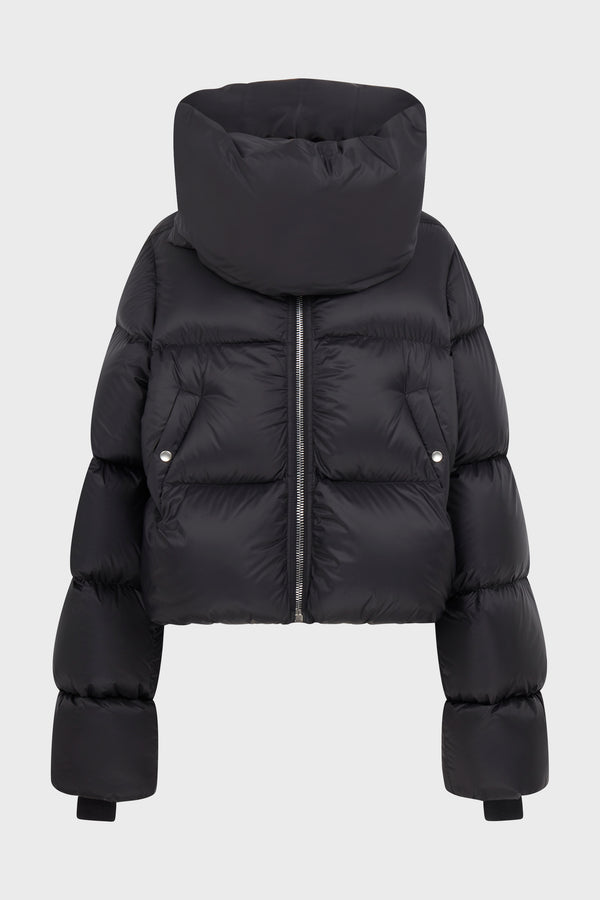 FUNNEL NECK JKT BLACK