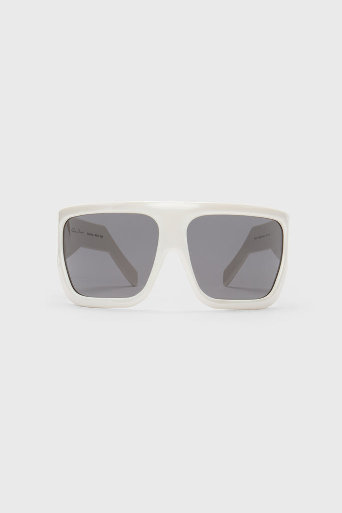 RICK OWENS - SUNGLASSES DAVIS PEARL TEMPLE/BLACK LENS