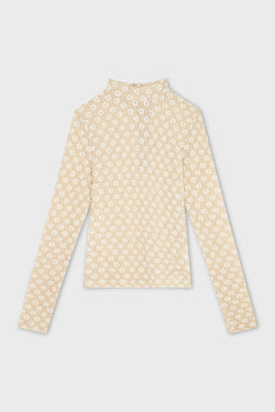 FLOWER JERSEY TOP