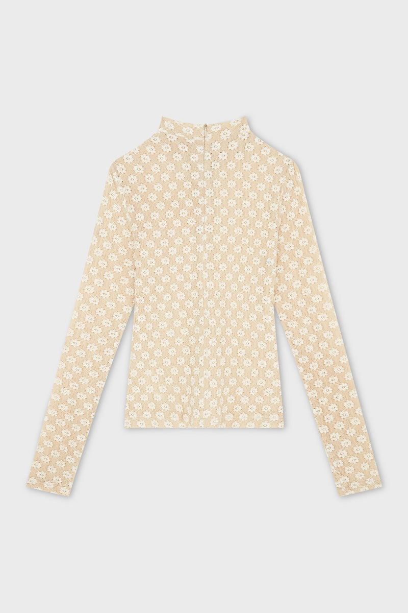 FLOWER JERSEY TOP