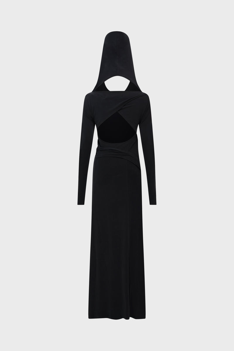 HOODED LONG DRESS