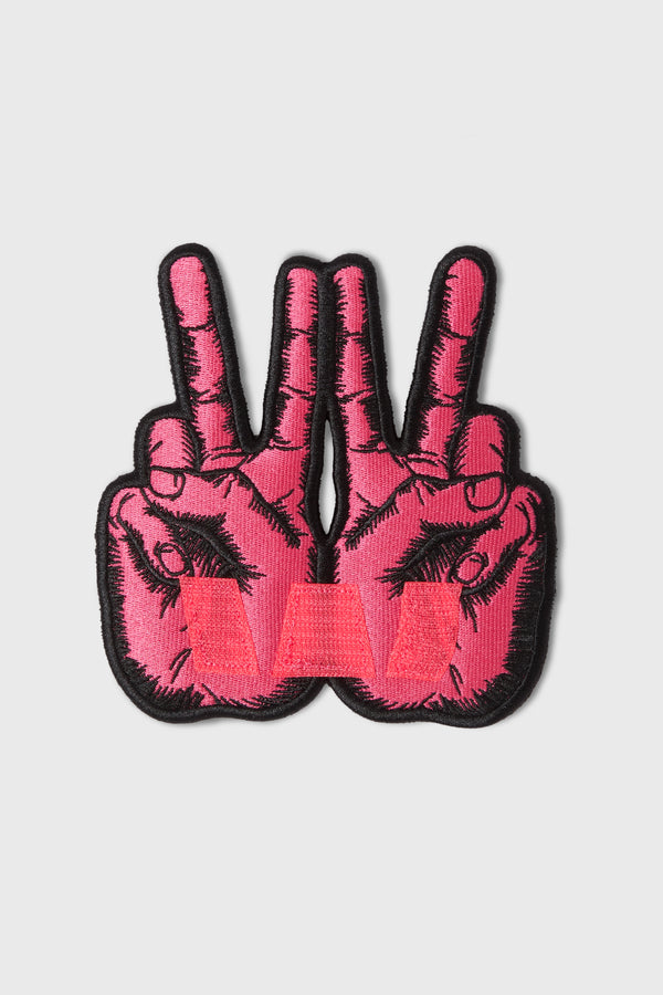 DETACHABLE PEACE PATCH PINK