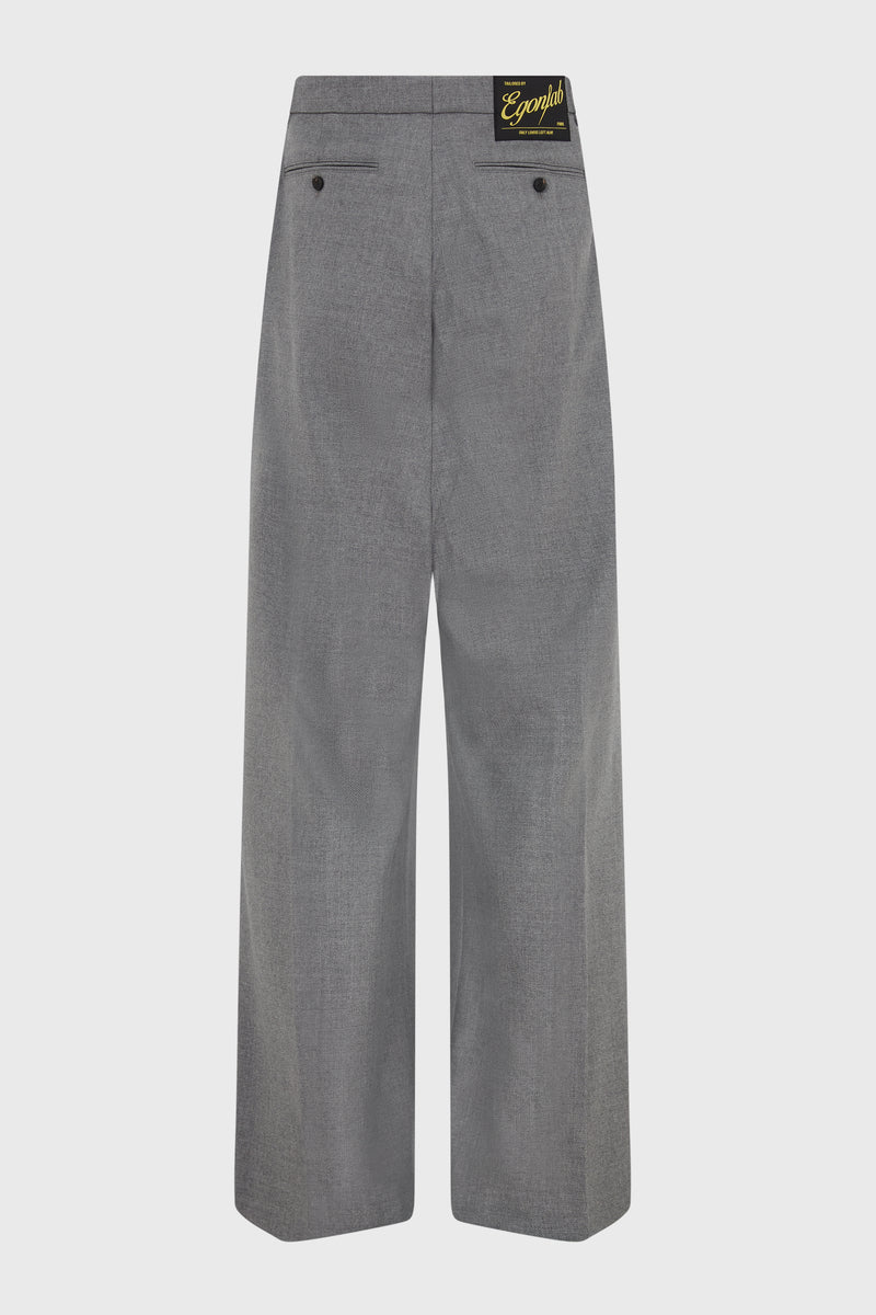 LARGE PANT GREY WOOL