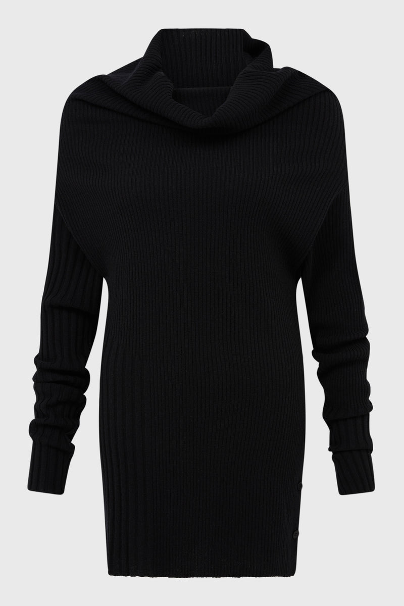 SIDE B DRAPED NECK PULLOVER